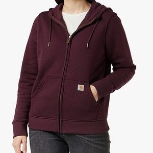 Womens XXL (18-20) Carhartt maroon zip hoodie